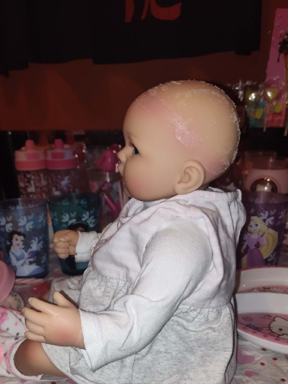 Reborn Pink and Cream Baby Doll with Heart-Print Hat - Picture 12 of 16